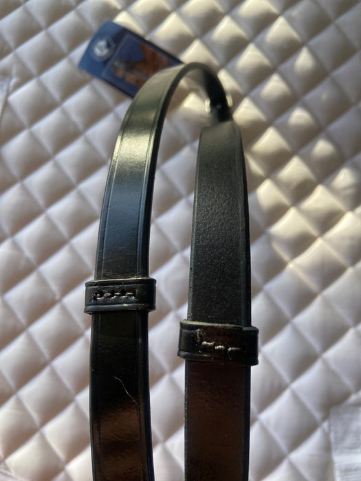 Tota Comfort System Black Leather Reins with Stops