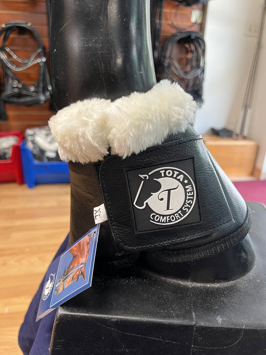 Tota Comfort Sport Bell Boots - Black with White Fleece