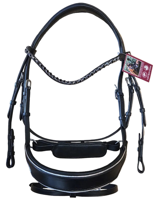 Bahama Snaffle Bridle by The Dressage Connection