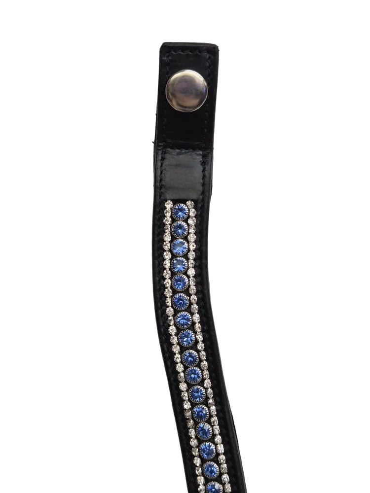 Tota Comfort System Wave Browband: Blue with White Accent