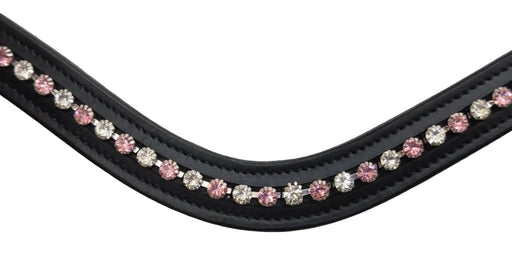 Tota Comfort System Wave Browband: Small Pink and White Crystal