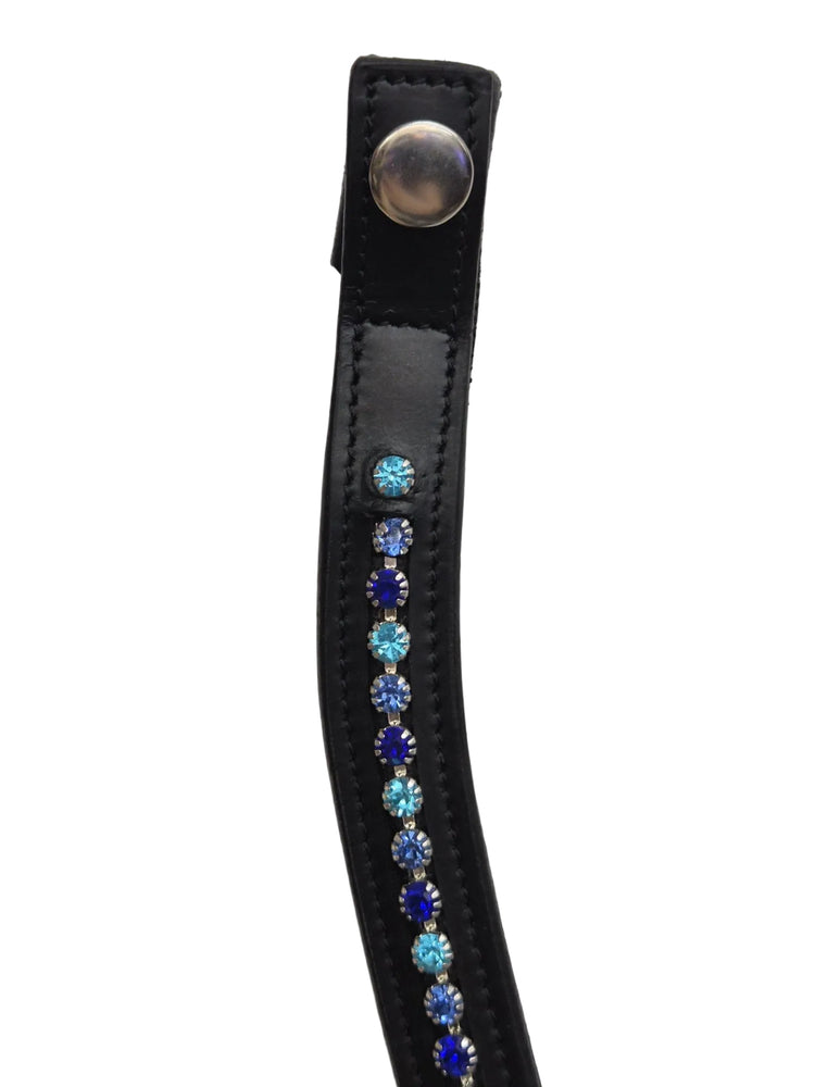 Tota Comfort System Wave Browband: Small Varying Blue Crystal