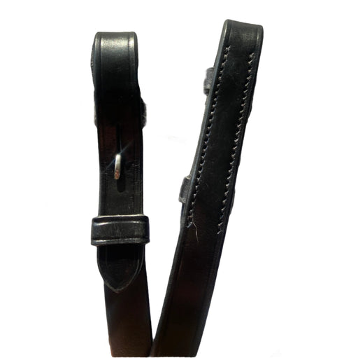 Tota Comfort System Black Leather Reins with Stops