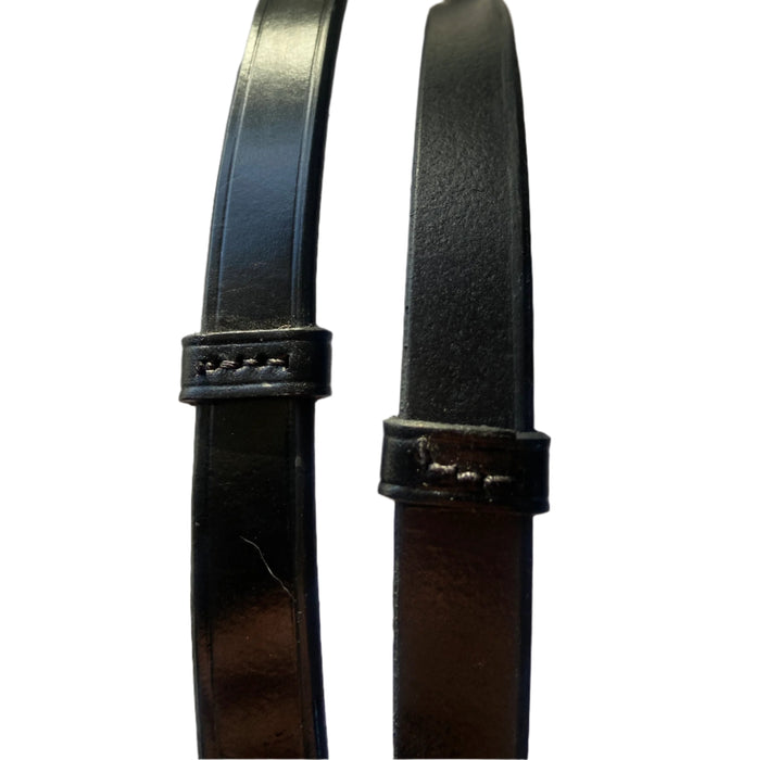 Tota Comfort System Black Leather Reins with Stops