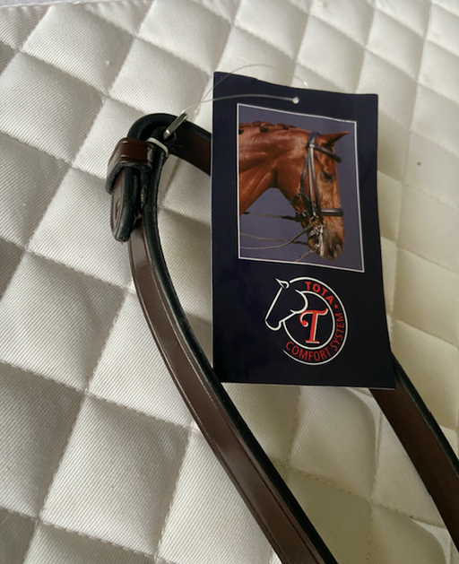 Tota Comfort System Brown Leather Reins with Stops